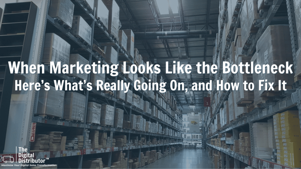 When Marketing Looks Like the Bottleneck, Here's How to Fix It
